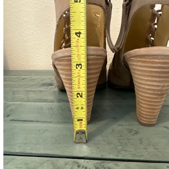 Paul Green Size 9 Sabrina Sandal Sisal Nubuk 3 1/2" Stacked Heel - Picture 13 of 15